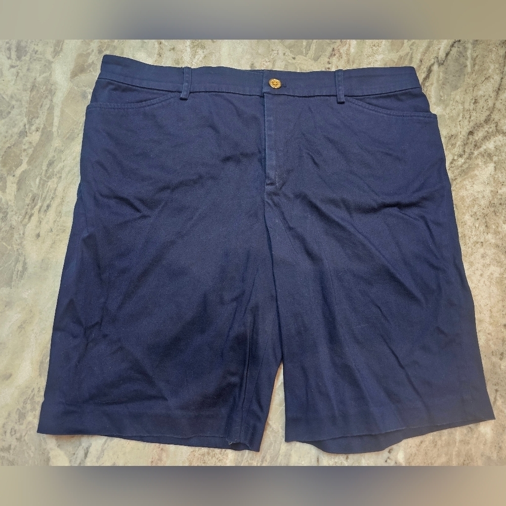 Lauren Ralph Lauren Women’s Shorts Size 12 – Navy Blue Cotton Stretch